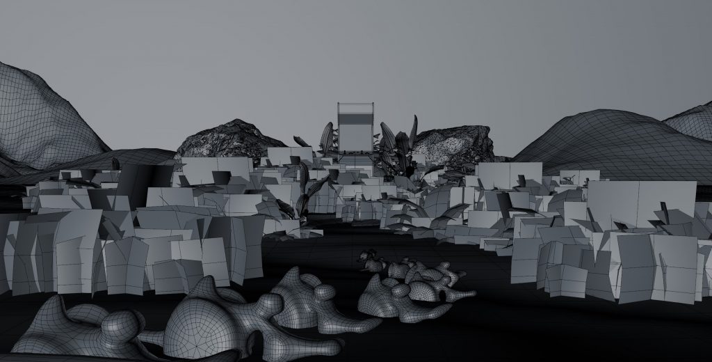 the strokes warren fu partizan entertainment music video vfx stablishd projects cinema 4d redshift